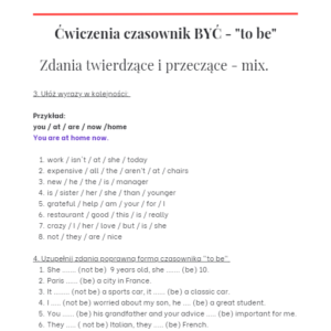 E-book Ćwiczenia Czas Teraźniejszy Prosty – Present Simple